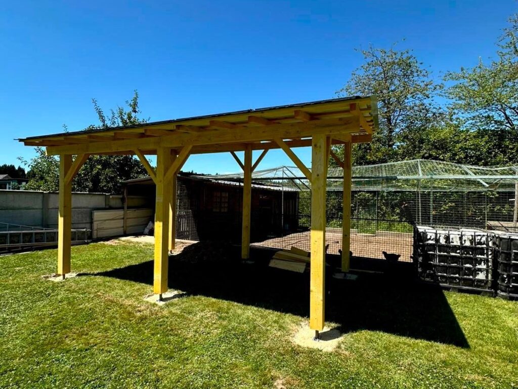 Ombrière solaire – carport en bois