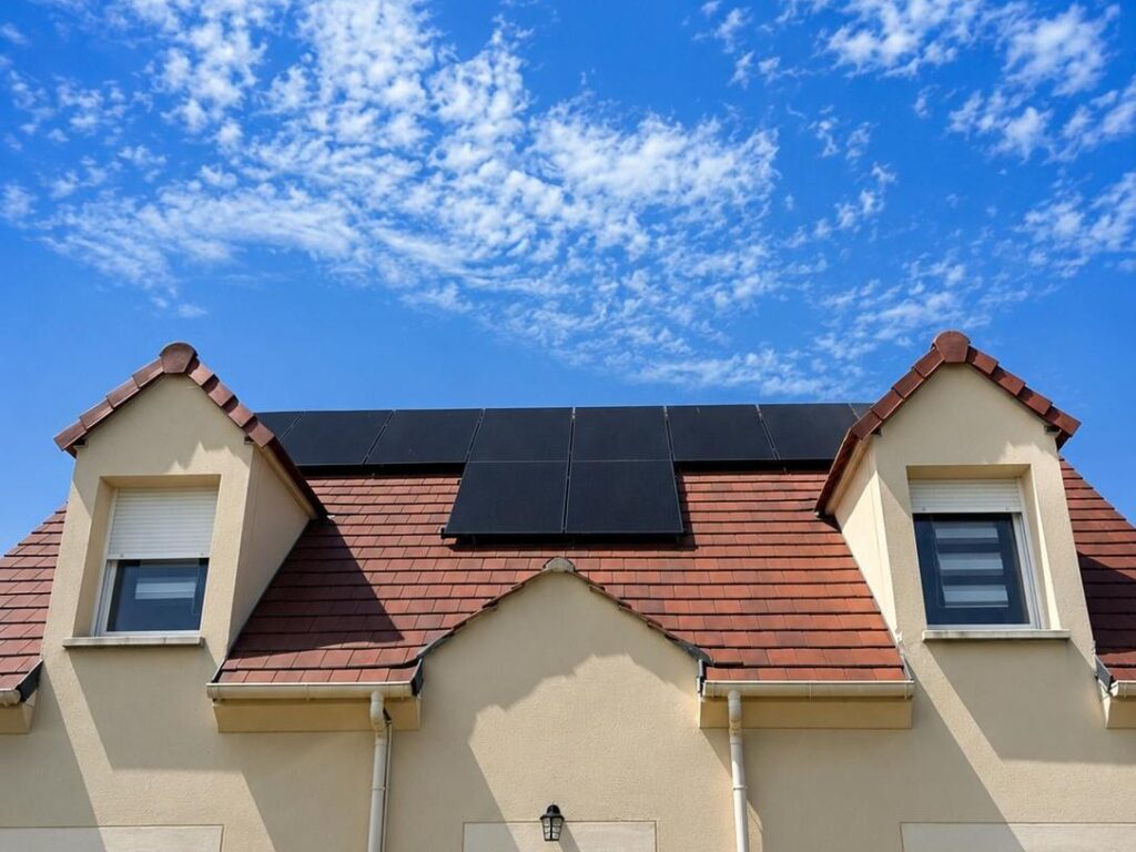 Installation photovoltaïque – toiture en tuiles avec lucarnes