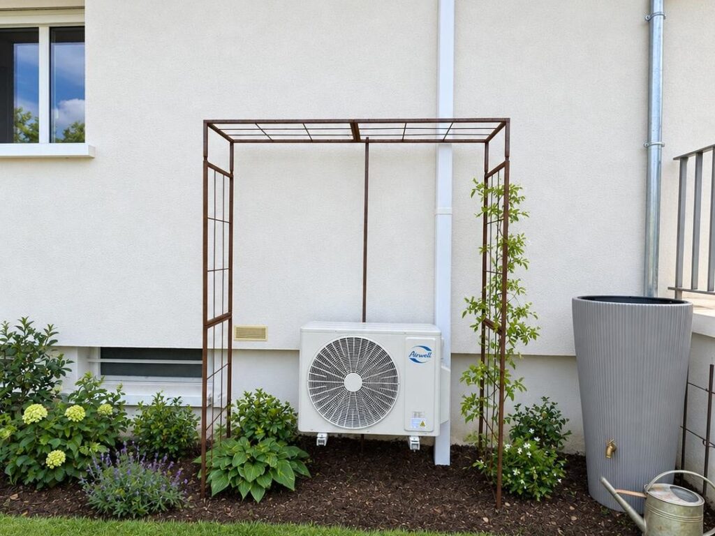Airwell intégrée au jardin